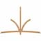 Ekena Millwork Davenport Timber Gable Bracket, Western Red Cedar, 96"W x 64"H x 3 1/2"D x 3 1/2"F, 16/12 Pitch GBW096X64X0404DAV00SWR - alternate 1